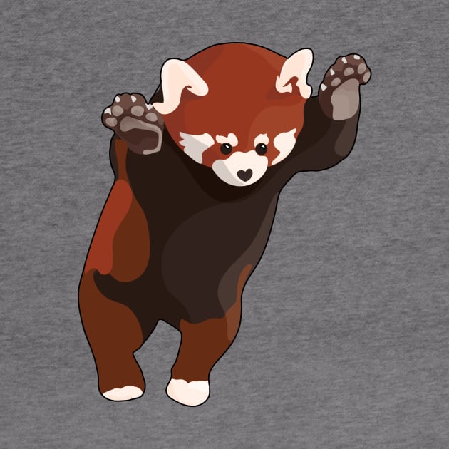 Red Panda Bear Excited. by ThinkingSimple